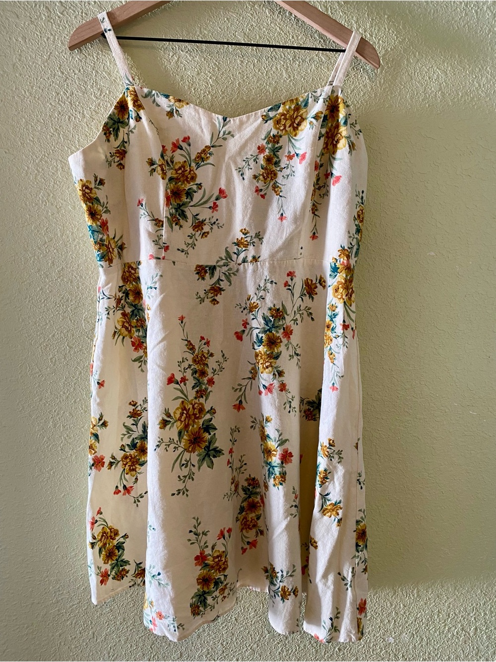 Old Navy Floral Linen Blend Sundress